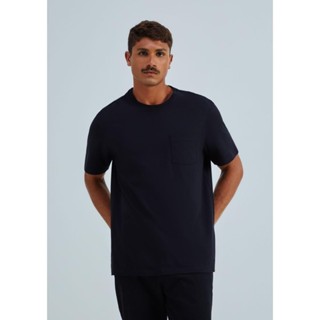 Camiseta Básica Masculina Comfort Super Cotton Com Bolso Hering