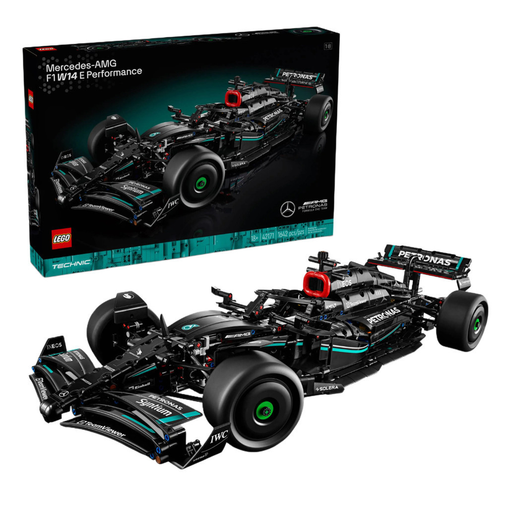 Lego Technic Mercedes AMG F1 W14 Com Desempenho 1642 Peças 