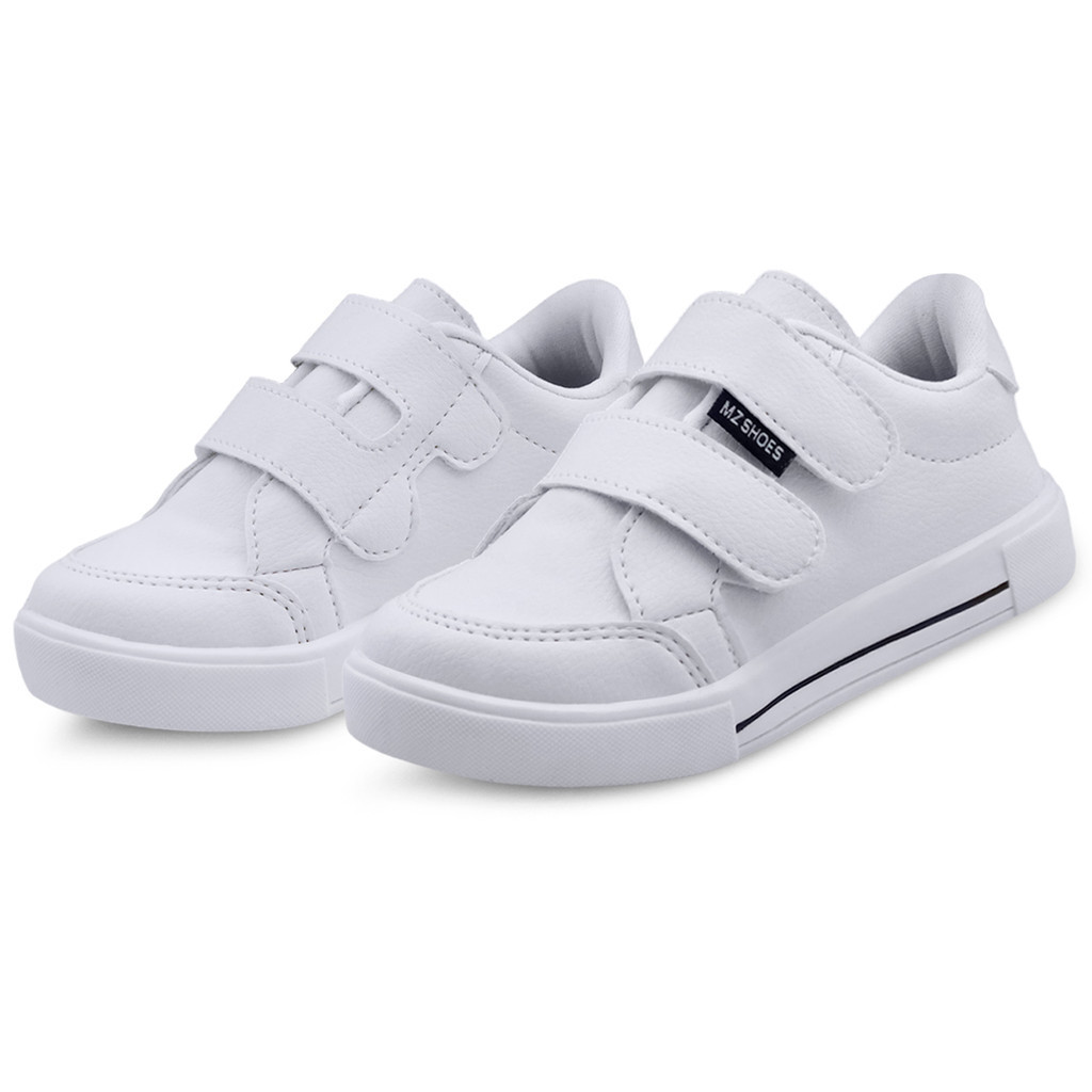 Tênis Infantil Menino Escolar Casual Masculino Leve Branco Preto BB&Kids em Oferta na Shopee