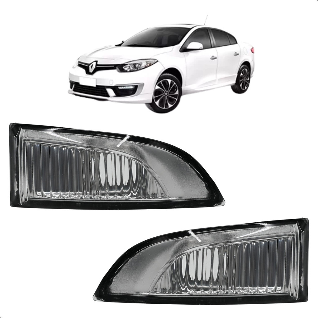 Jogo 2 Piscas Retrovisor Fluence Megane 2011 2012 2013 A 2018
