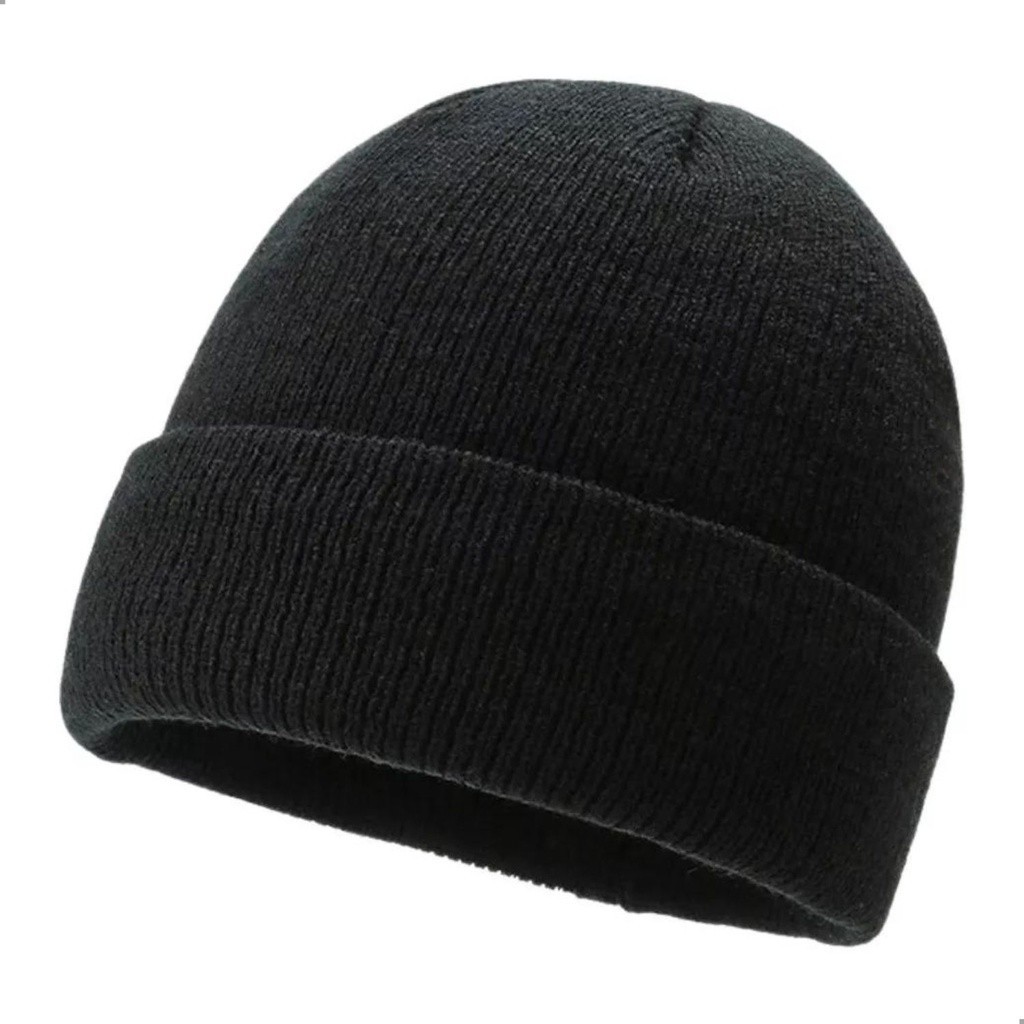 Touca Gorro De Lã Lisa Adulto Unissex Básica Frio Inverno em Oferta na Shopee