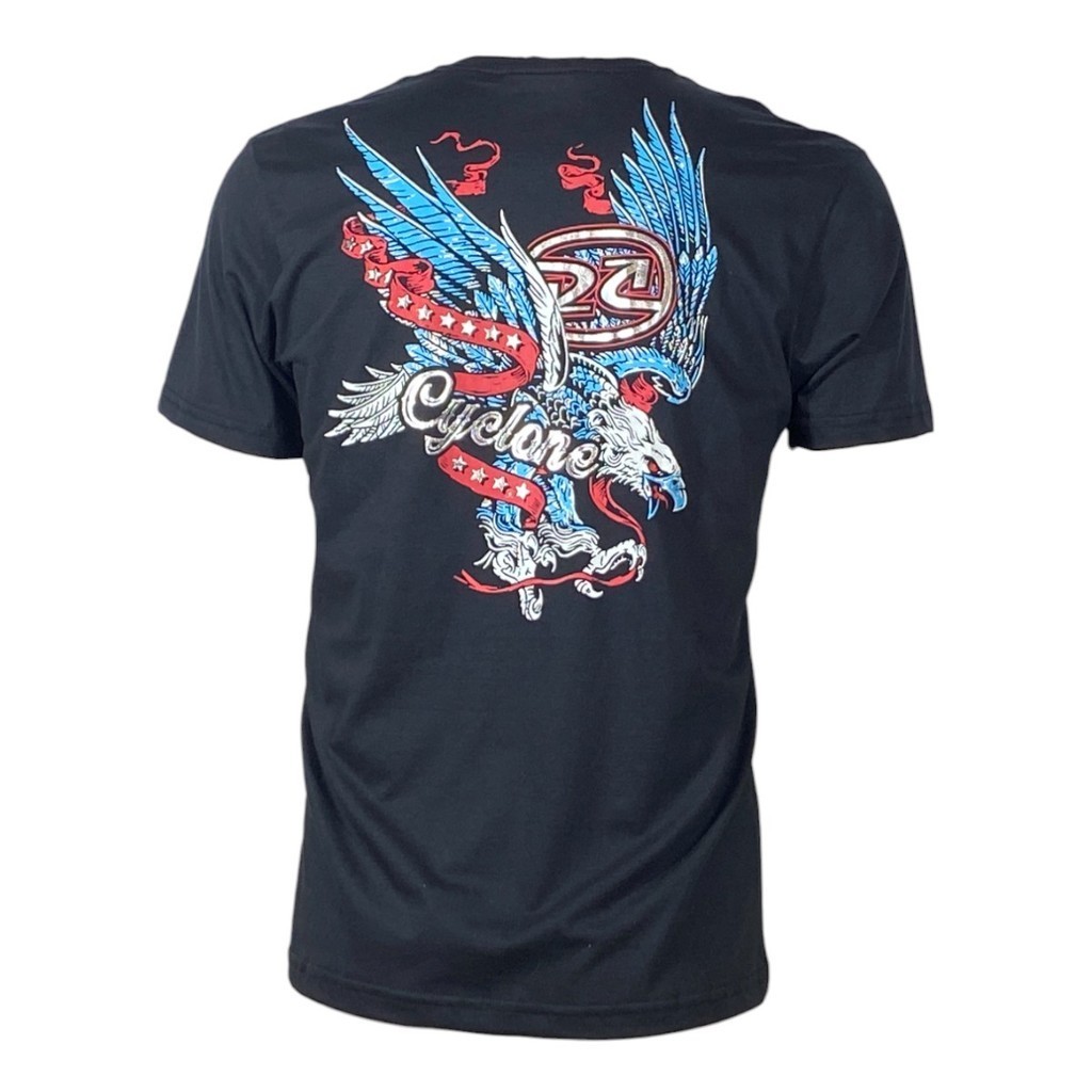 Camiseta Cyclone Eagle Flag Metal