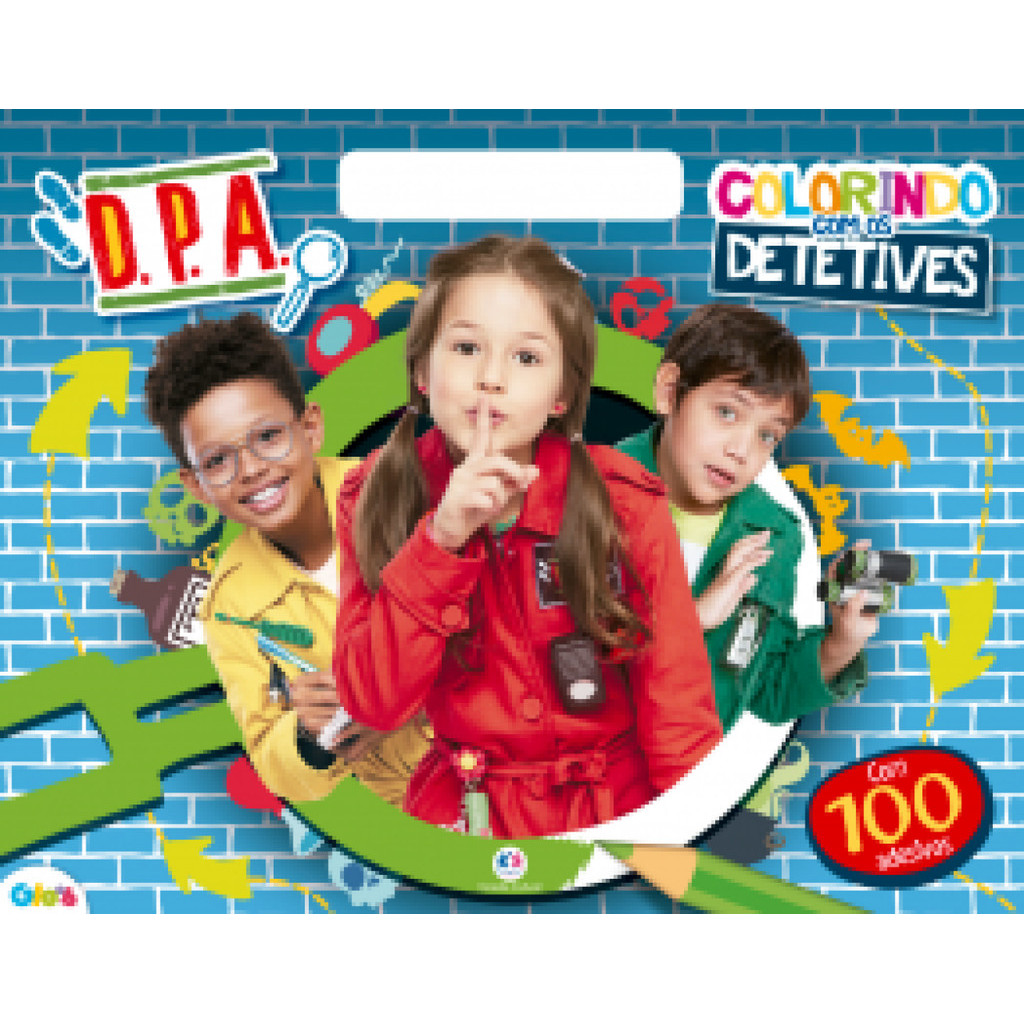 Detetives do prédio azul colorindo com os detetives em Oferta na Shopee