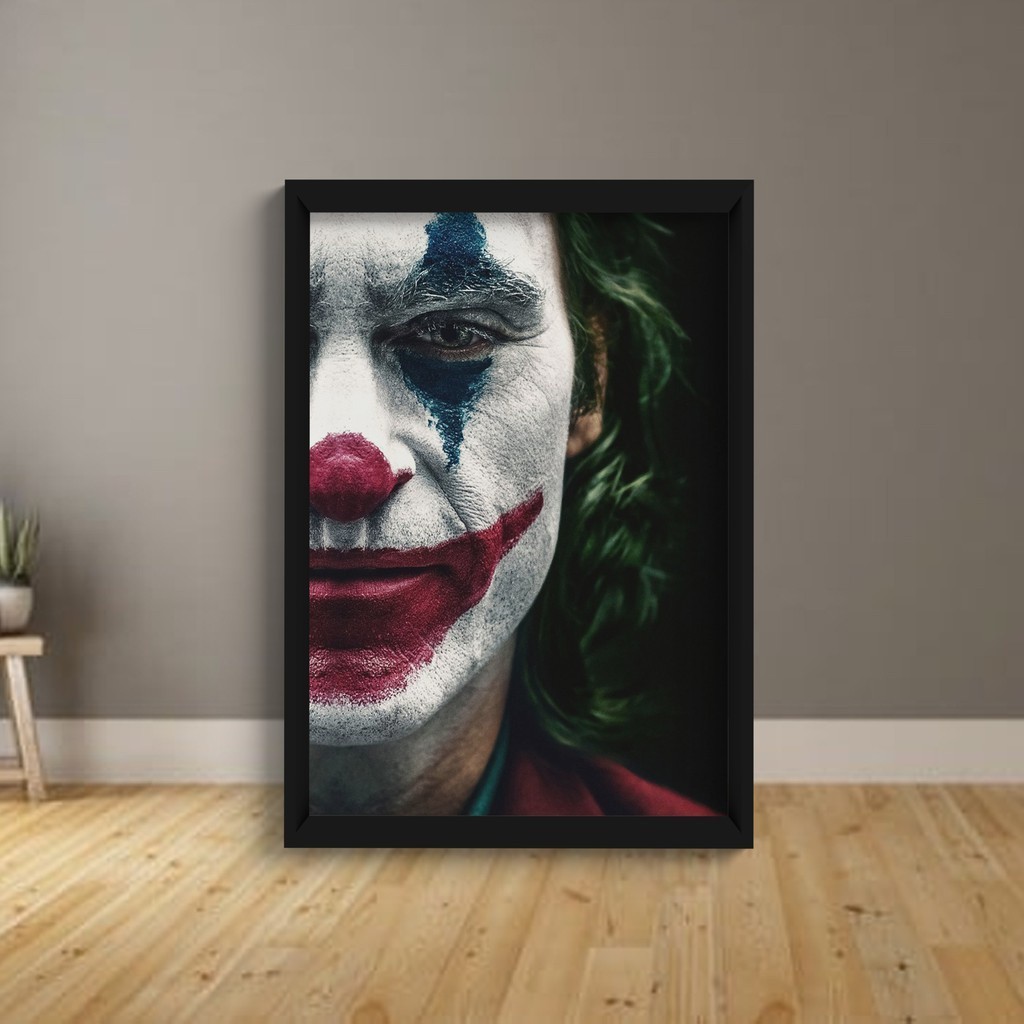 Quadro Filme Joker Coringa Joaquin Phoenix Decorativo C/ Moldura