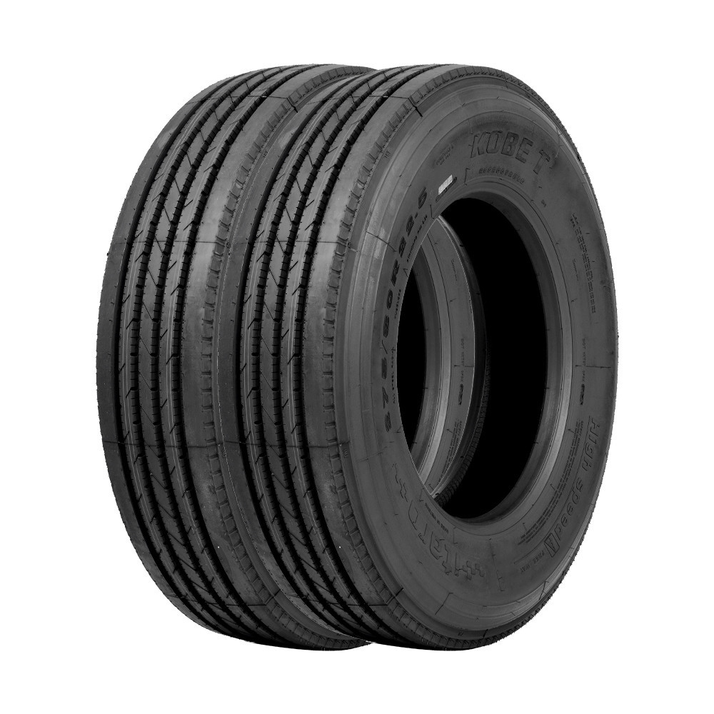 Jogo 2 Pneus Itaro Aro 22.5 Kobe T 275/80R22.5 146/143L  16 Lonas - Direcional / Liso - Spare Parts and Accessories for Vehicles