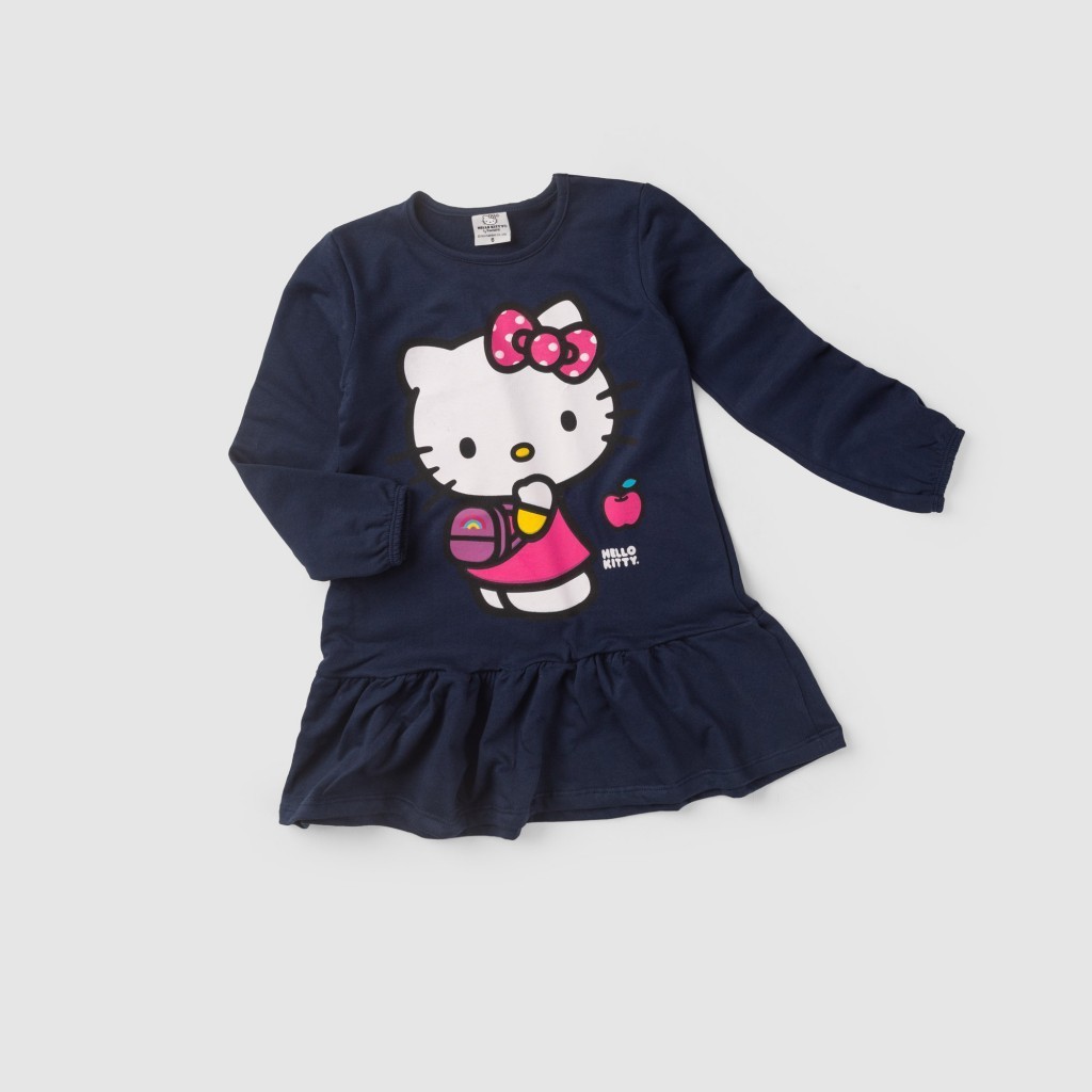 Vestido Feminino Infantil Indo Para A Escola - Hello Kitty - Baby & Kids Fashion