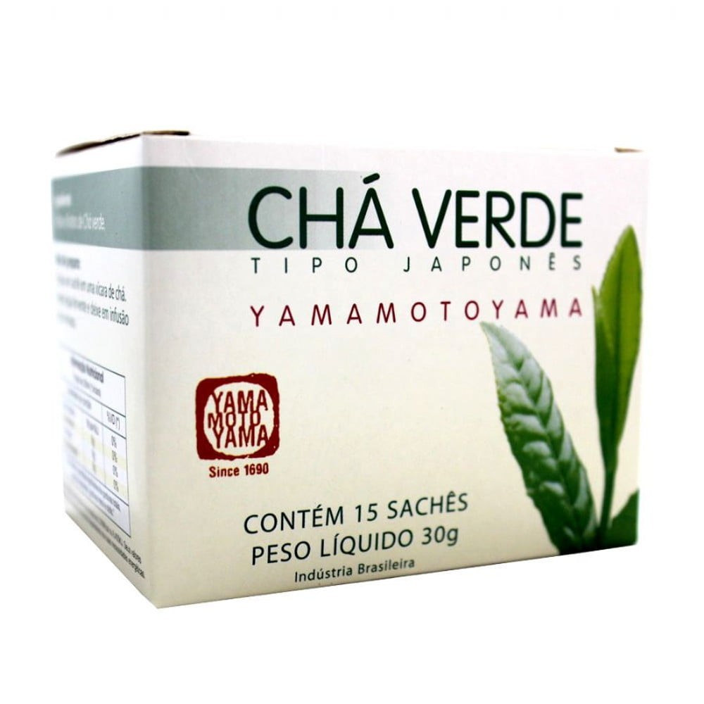 Chá Verde Japonês Senchá 15 Sachês Yamamotoyama