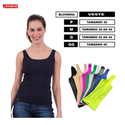 BLUSA FEMININA REGATA ALÇA LARGA CONFORTAVEL K2B ENTREGO JA