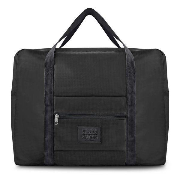 Bolsa de Viagem Dobrável Retangular Estampa Lisa Jacki Design