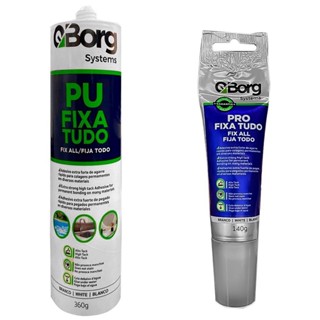 Adesivo De Silicone Selante De Poliuretano Fixa Tudo 140g - 360g Uso Geral - Q-Borg Profissional em Oferta na Shopee