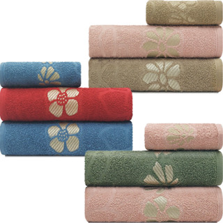 Jogo De Toalhas 3 Peças Banho + Rosto Marcotex Algodão Petala BF Casa em Oferta na Shopee