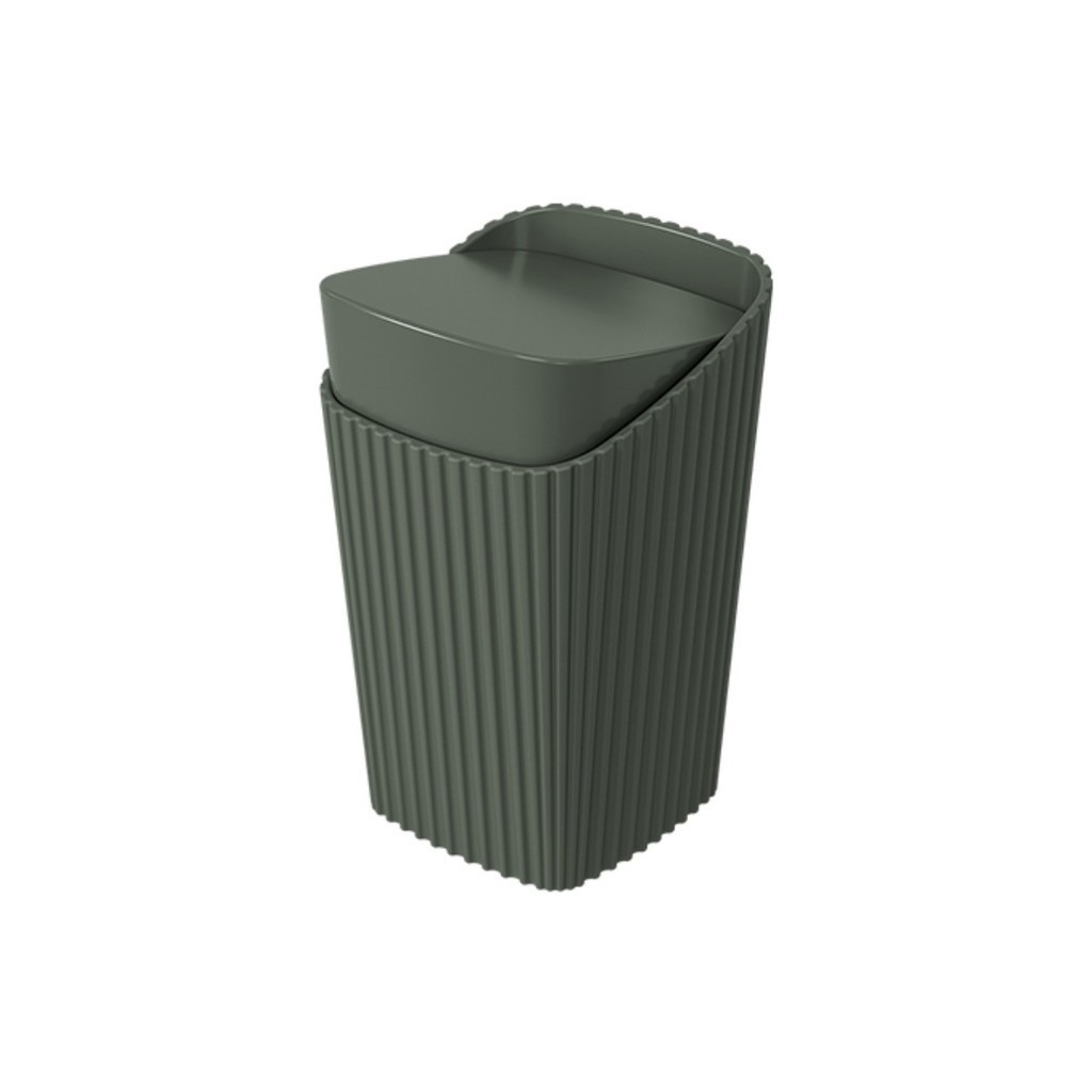 Porta Algodão Cotonetes Coza New Square Flora Verde Amazon em Oferta na Shopee