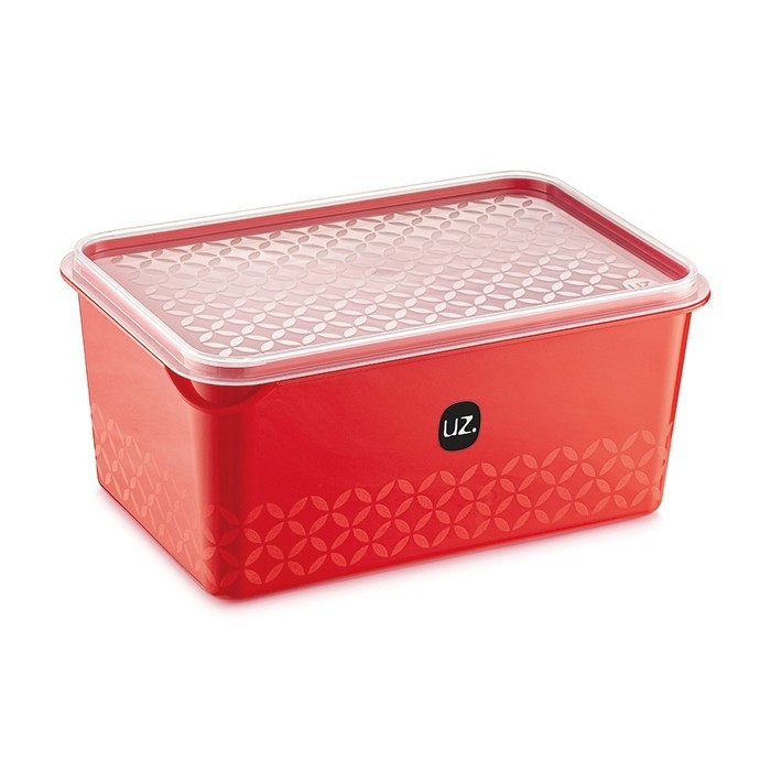 Kit 3 Potes Multiuso Cozinha 2 Litros Vermelha Organizadores de Mantimentos - Uz Utilidades