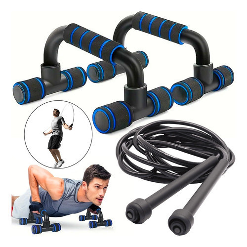 Kit Barra De Flexão Corda De Pular Exercício Treino Academia em Oferta na Shopee