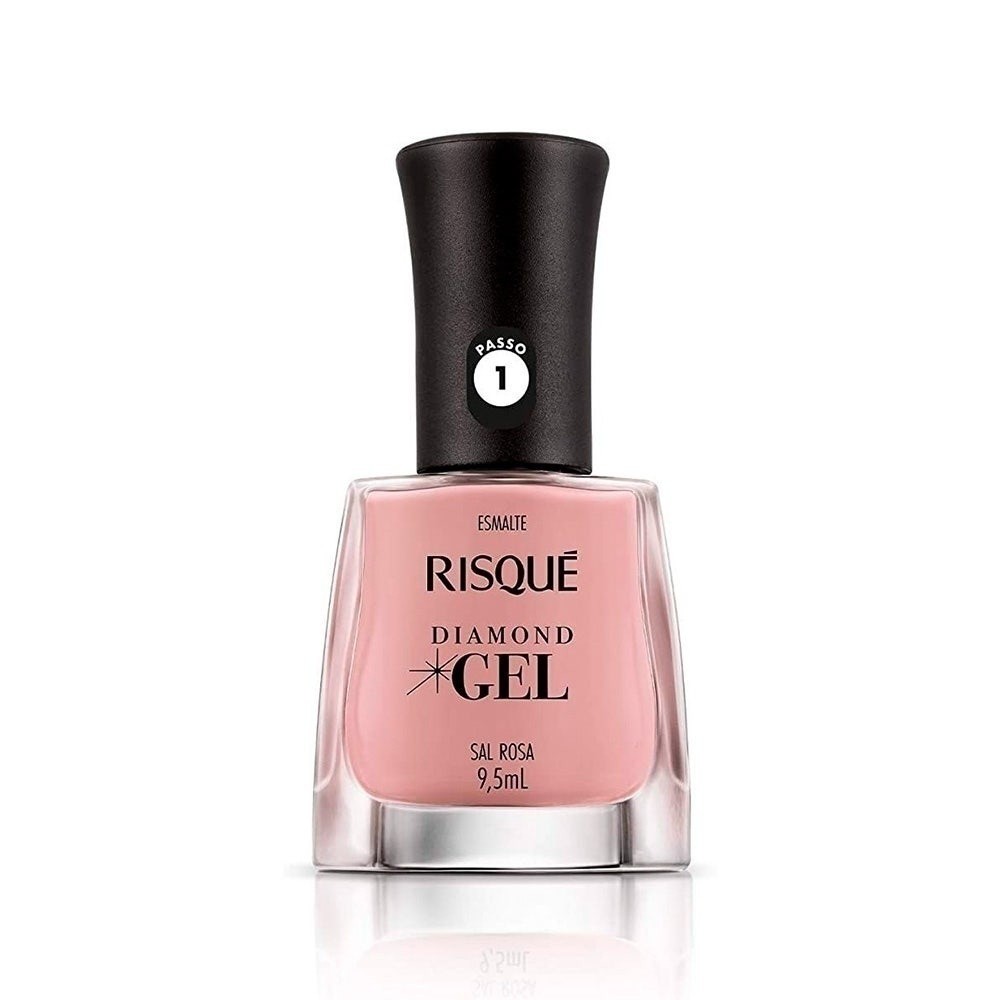 Esmalte Risqué Diamond Gel Sal Rosa 9,5ml