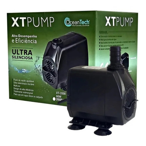 Bomba Submersa OceanTech XT 1600L/h Para Aquário Lago Fonte Bebedouro Climatizador