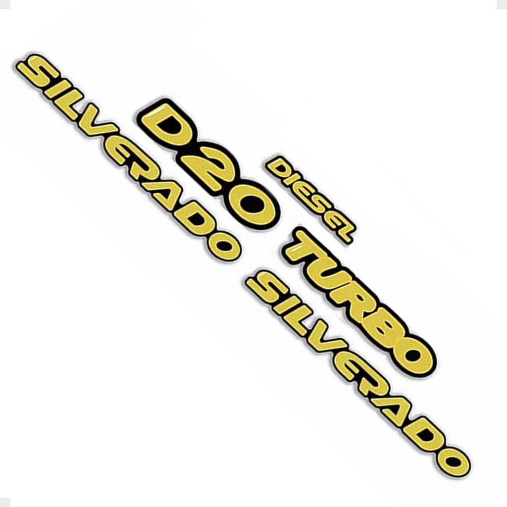Kit Adesivo Emblemas Resinados Chevrolet Silverado D20 2000/ Genérico