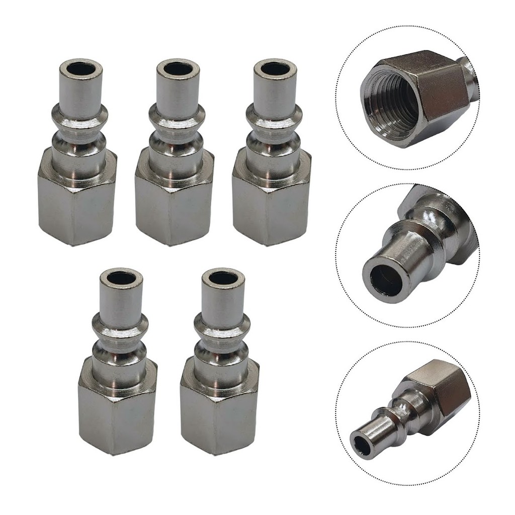 Kit 5 Pinos Conector Para Ar Comprimido Rosca Femea 1/4 Pol em Oferta na Shopee