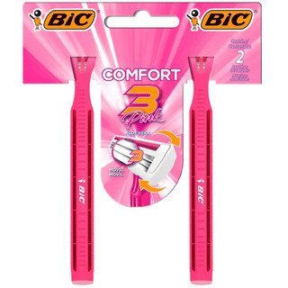 Aparelho De Depilar Bic Comfort 3 Pink Com 2 Unidades em Oferta na Shopee