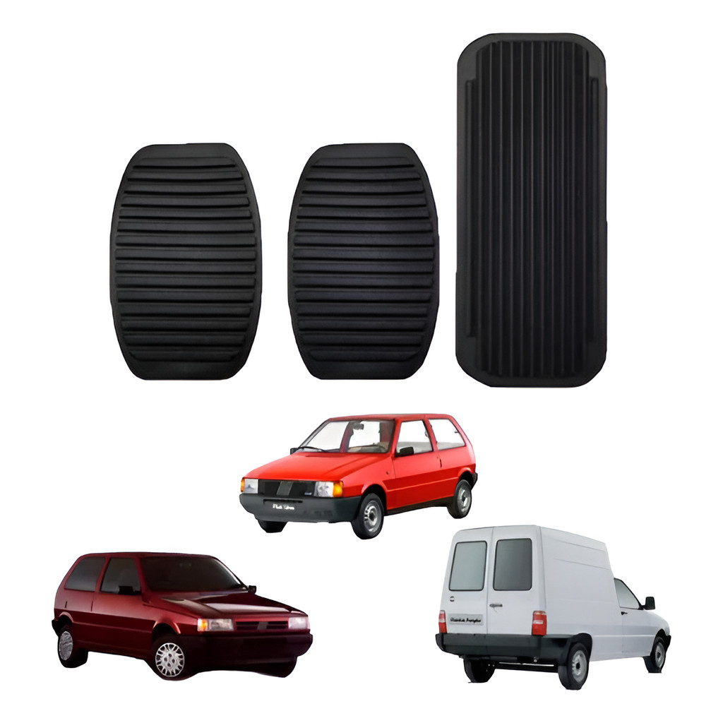 Jogo De Capas De Pedal Fiat Uno Elba Fiorino Premio Mille