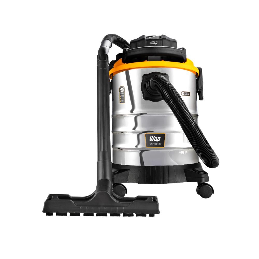 Aspirador de Pó e Água WAP GTW INOX 25 Potência de 2000W Alça Ergonômica e Soprador Portátil 220V em Oferta na Shopee