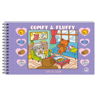 Comfy and Fluffy | Livro de Colorir em Oferta na Shopee