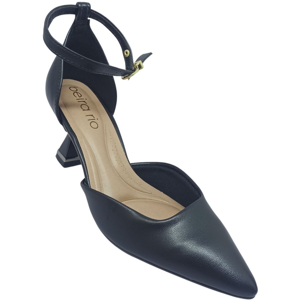 Sapato Beira Rio Salto 6cm Feminino Casual com Fechamento em Fivela em Oferta na Shopee