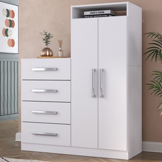 Cômoda Paris 2 Portas 4 Gavetas em Oferta na Shopee