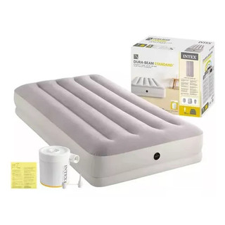 Colchão Inflável INTEX Solteiro Prestige com Bomba de Inflar USB #64177