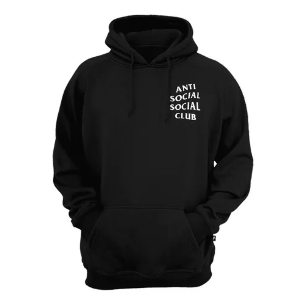 Blusa Moletom Anti Social Social Club De Frio Casaco Canguru