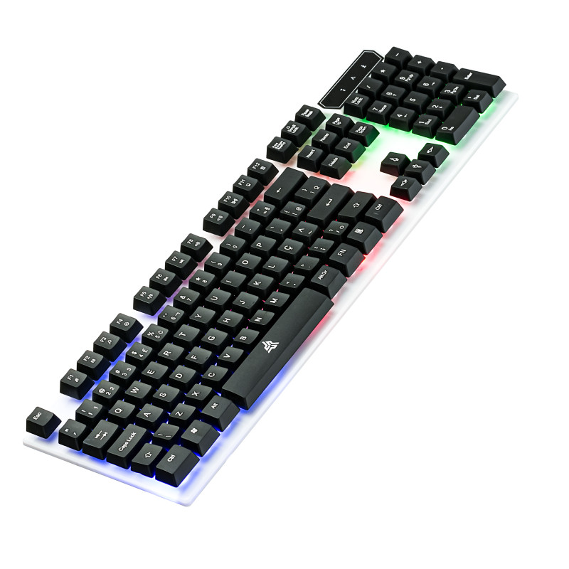 Kit Teclado e Mouse Gamer Iluminação LED USB Knup KP-TE124 - detalhe