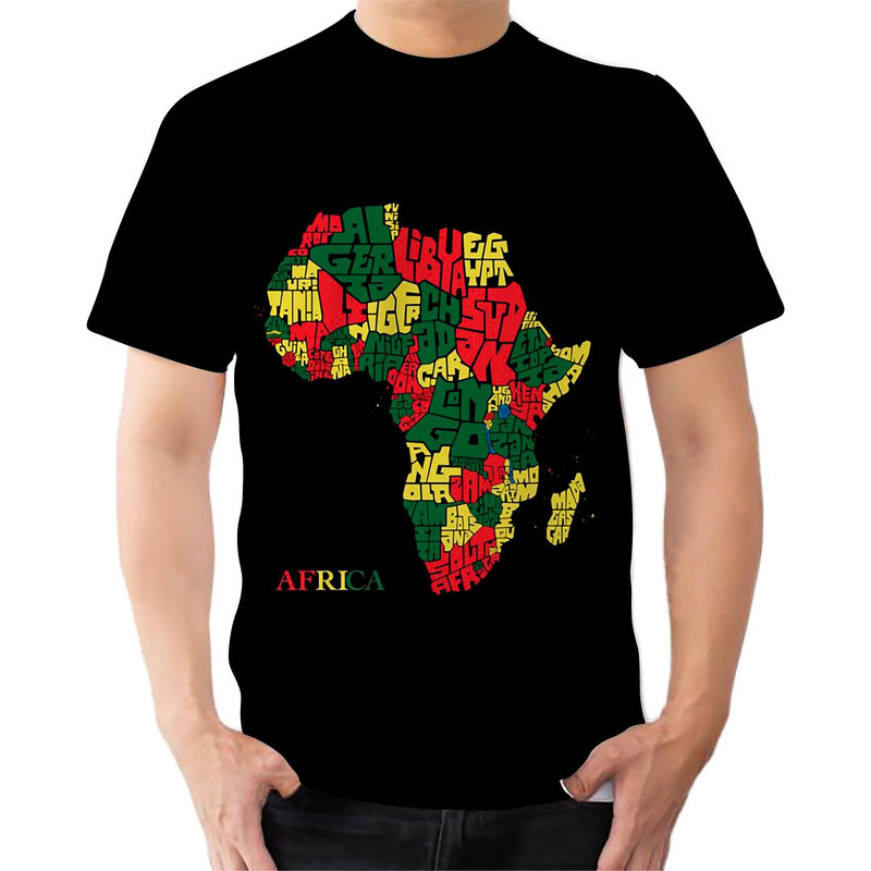 Camisa  Estampa Africana Continente