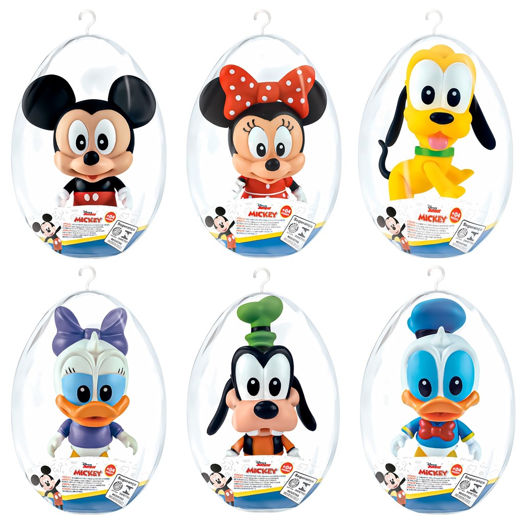 Bonecos Mickey Mouse Brinquedo Infantil No Ovo De Páscoa 10 cm - Líder Brinquedos