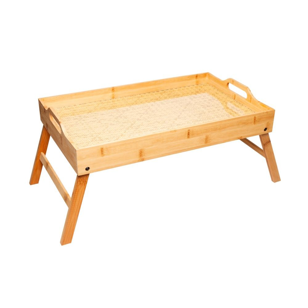 Bandeja Wolff de Bambu Dobrável com Fundo em Treliça 50cm em Oferta na Shopee