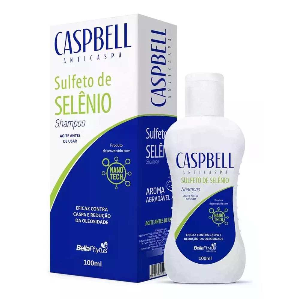 Caspbell Shampoo Sulfeto De Selênio 100ML - BELLAPHYTUS