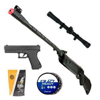 Dione Sport MH + Chumbo 5.5mm  + luneta 4x20 + Pistola + bbs 0.12 em Oferta na Shopee
