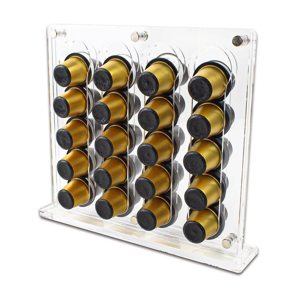 Porta Cápsula De Café Acrílico Premium Vertical Para 40 Capsulas Nespresso Bar Cozinha Decoração - Home & Living