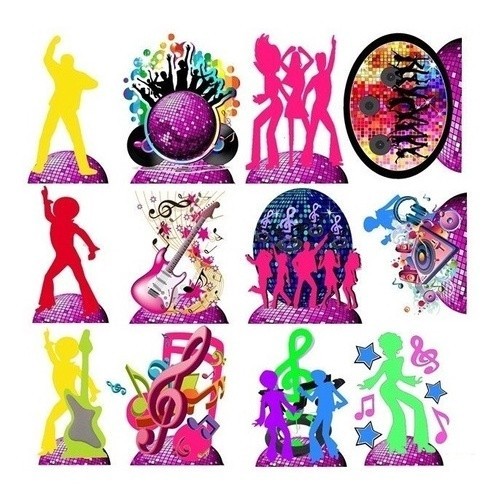 Kit 12 Display Mesa Neon Novo Festa Decoração 20cm
