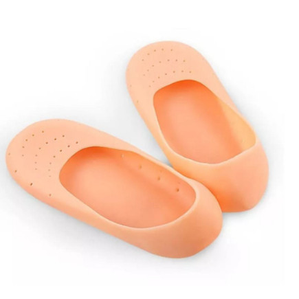 Meia Silicone Hidratante Pé Calcanhar Antiderrapante Aumento pes Protetor Silicone Pe Sapato-GA21 em Oferta na Shopee