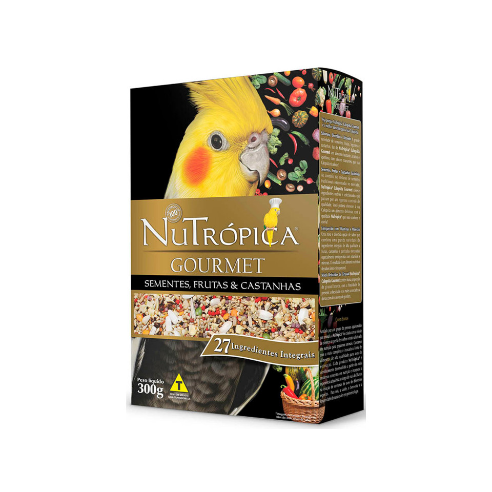 Ração Nutrópica Para Calopsita Gourmet Frutas Castanhas 300g em Oferta na Shopee