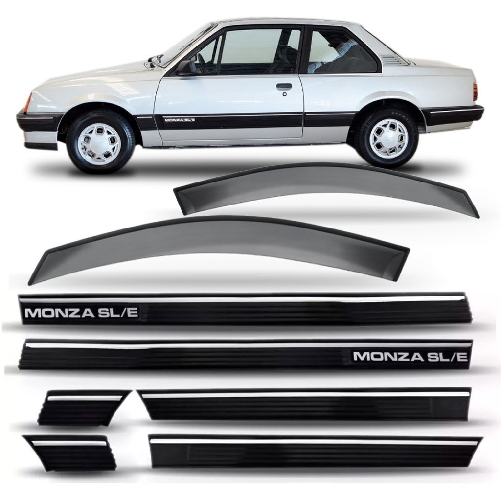 KIT FRISO LATERAL MONZA GLS 1991 A 1996 2P + CALHA CHUVA