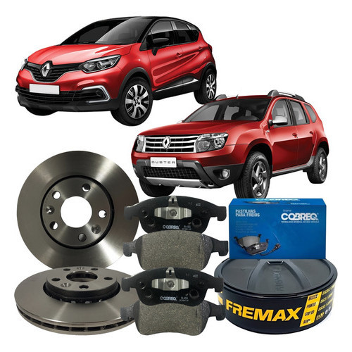 Jogo Disco Pastilha Freio Dianteira Captur Duster Fluence em Oferta na Shopee
