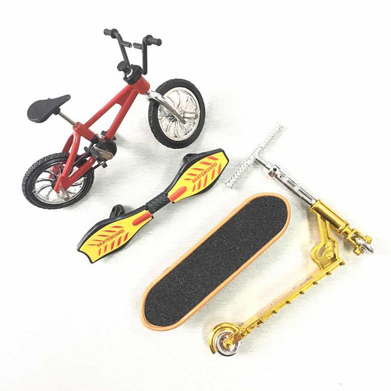 1 conjunto de Scooter Finger Scooter Finger Scooter Mini Skateboard Bicicleta de Roda Dupla Vitality Board Brinquedos Educativos Infantis