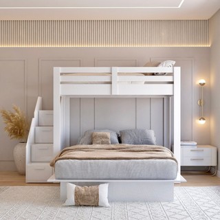 Beliche Casal Family Star Plus Casatema Branco em Oferta na Shopee