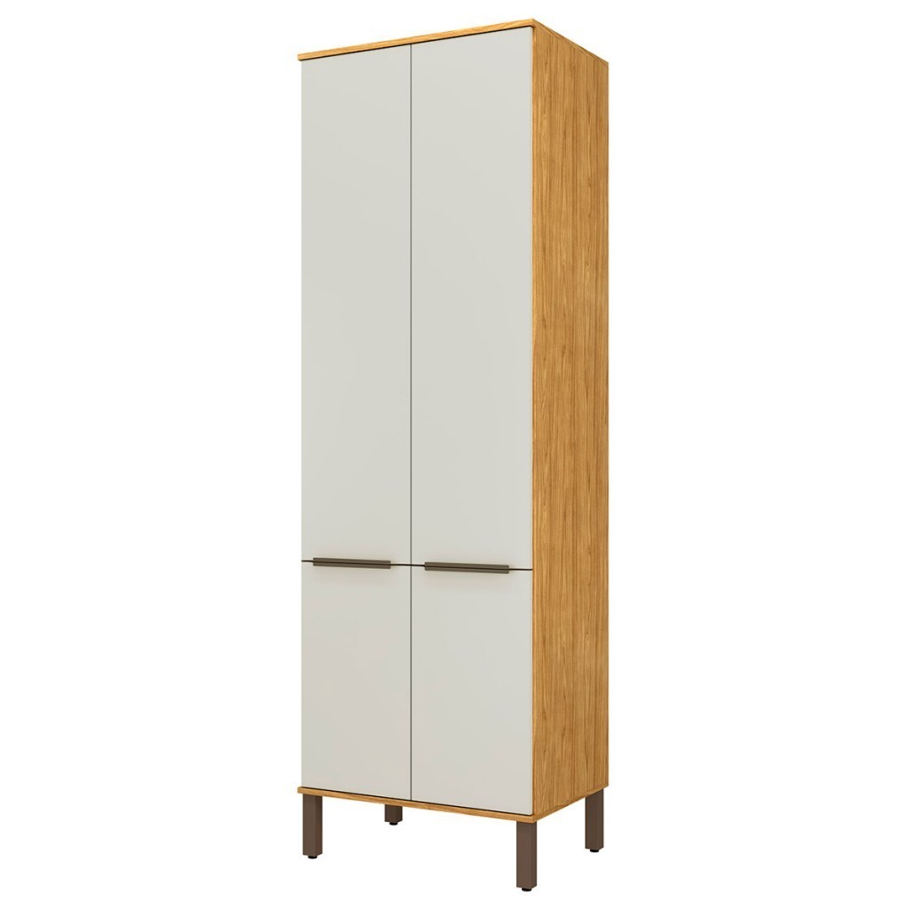 Paneleiros Verace 4 Portas 5 Prateleiras Marrocos/Off White - Mx Móveis - Home & Living