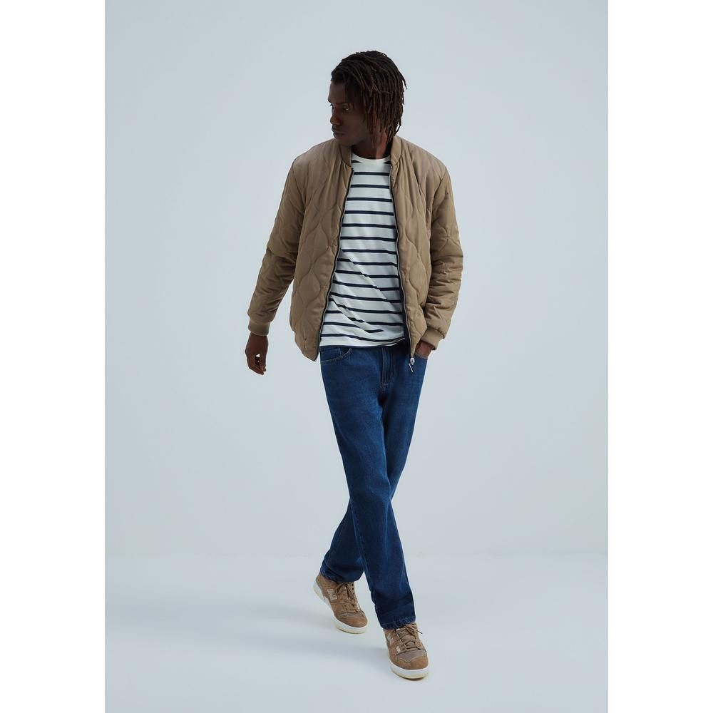 Jaqueta Masculina Bomber Dupla Face Matelassê Hering