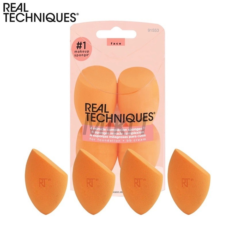 Real Techniques ovo de Esponja 4 em 1 Maquiagem Ovo de Esponja /4pcs Beauty Egg /Makeup Tool