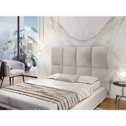 Painel Estofado Cabeceira Casal San Miguel 8 Módulos 148 Cm Moderna Mobilia