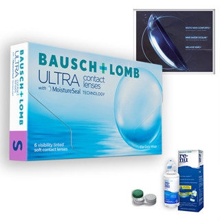 Lentes De Contato Bausch + Lomb Ultra Hidrogel Mensal + Renu 60ml em Oferta na Shopee