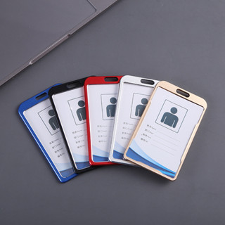 Porta-Cartões De Alumínio De Liga 1 Peça Identificação Do Pessoal De Trabalho Crachá Acesso Portador em Oferta na Shopee
